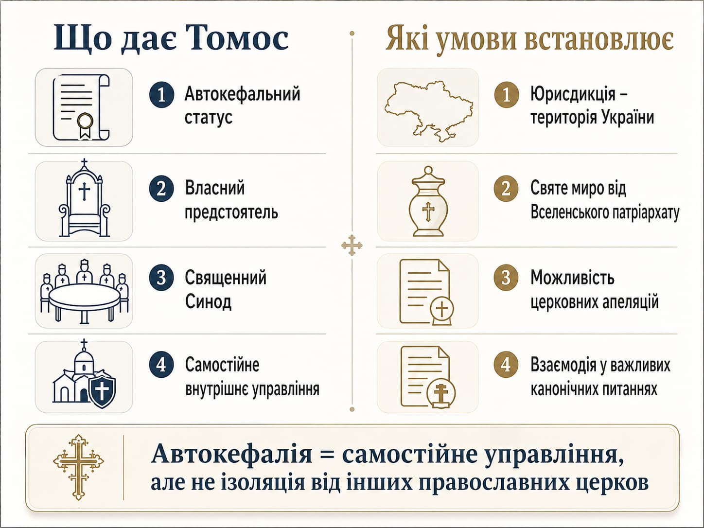 Що дає Томос ПЦУ та які межі він встановлює